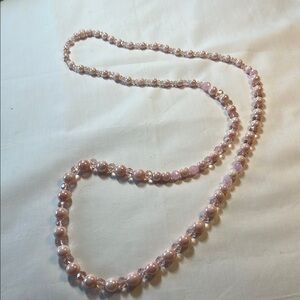 Elegant Pink Beaded Necklace